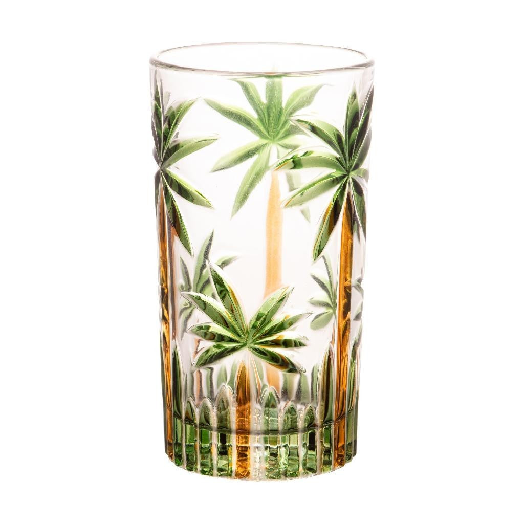 Visualização - Jogo De Copos Longos De Cristal 6 Peças Palm Tree 350ml