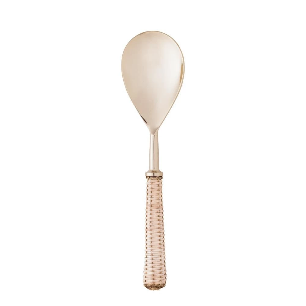 Visualização - Conjunto Para Salada Woff 2 Peças Dourado Cabo em Rattan