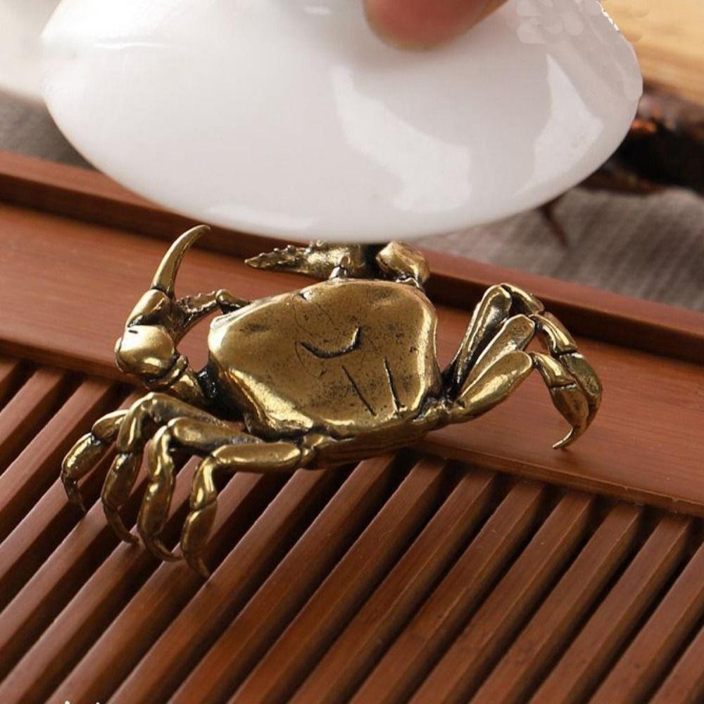 Visualização - Escultura Para Decoração Pequena Caranguejo Agarden