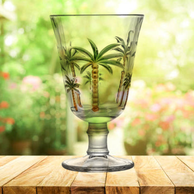Jogo de Taças de Cristal 6 Peças Palm Tree 240ml