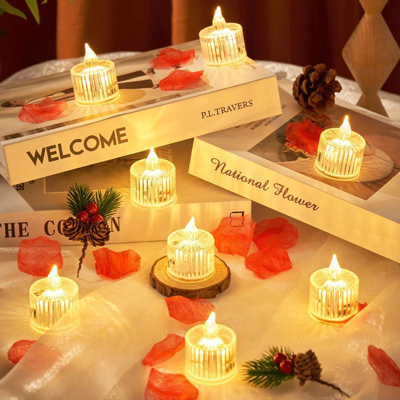 Visualização - Luminária Led Vela Clássica Kit 12 Peças