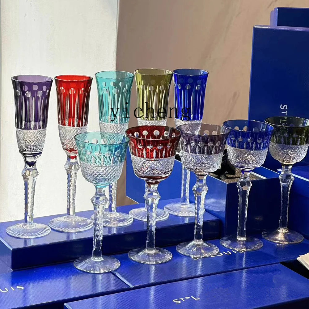 Visualização - Taças KoriHome Cristal Colorido Design Sofisticado e Exclusivo