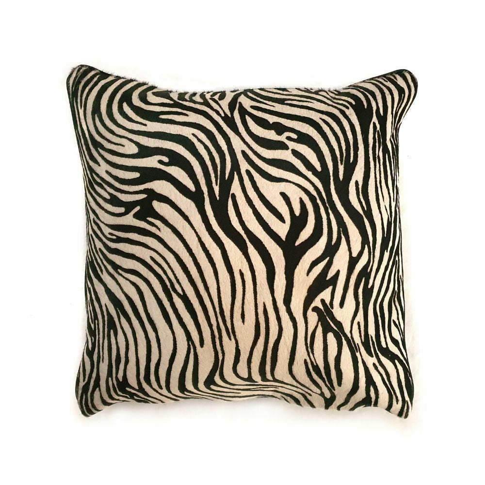 Visualização - Capa de Almofada KoriHome Couro com Pelo Estampa de Zebra