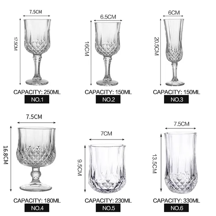 Visualização - Taça KoriHome Cristal D'Arques Francês Design Clássico